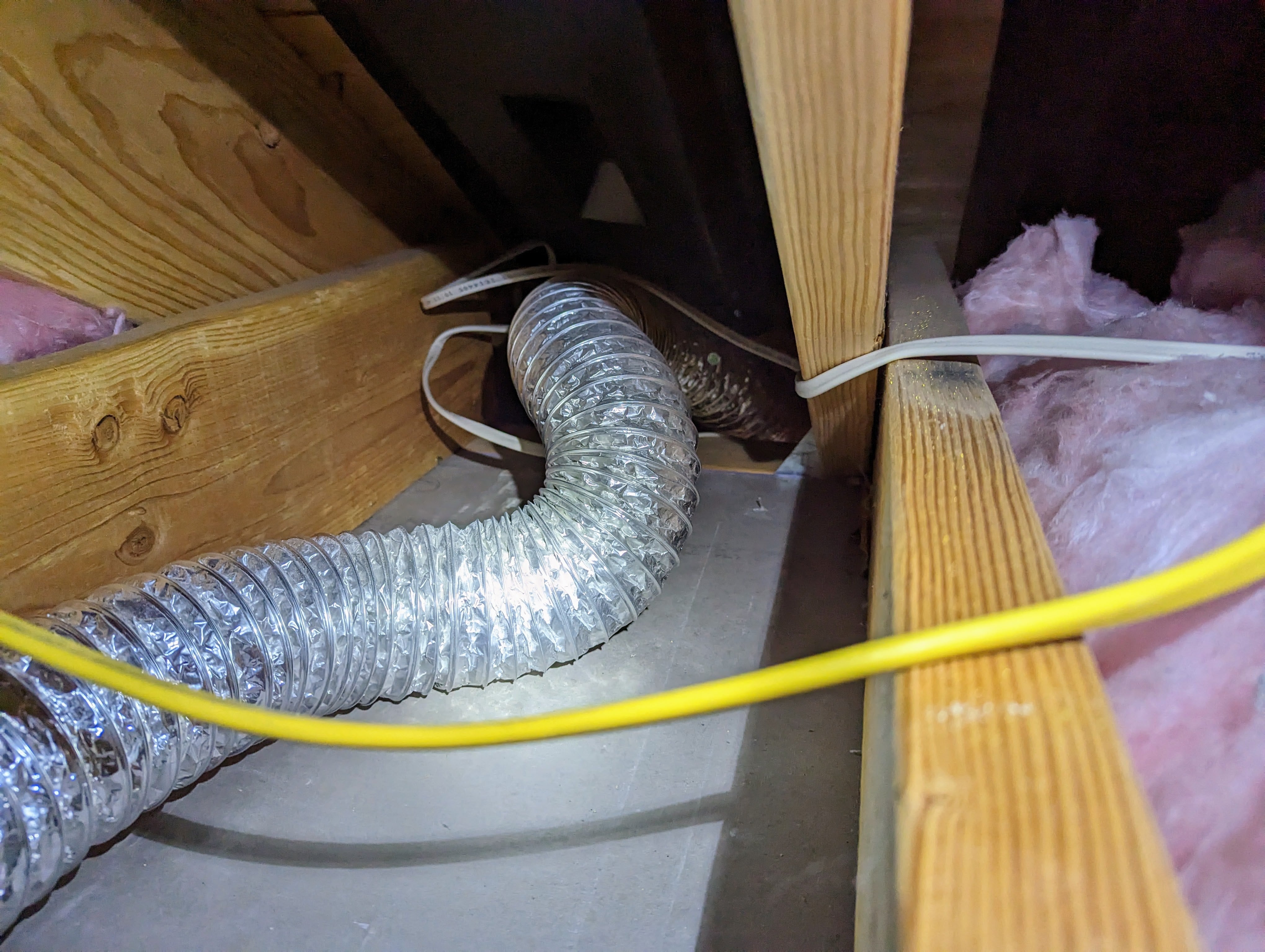 Exhaust duct from attic